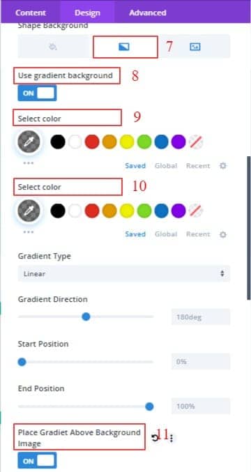 Divi Listgrid Design-2 gradient color